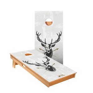 Skips Garage Deer Illustration Cornhole Boards - ACA Star Series - 1 of 1