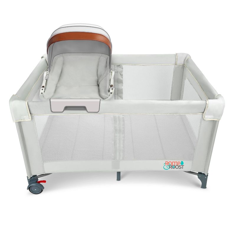 Romp &#38; Roost LUXE Nest Playard Perfect Solution for One or Twin Babies, 4 of 14