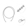 Unique Bargains Faux Pearl Handbag Strap Silver Tone 1 Pc - 3 of 4