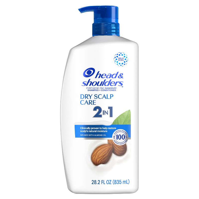 Head & Shoulders Dry Scalp Care 2-in-1 Dandruff Shampoo + Conditioner with Almond Oil, 3 of 19