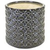 Geometric Ceramic Pots – Set of 2, 4.5" & 6.5"H Glazed Clay Planters for Indoor or Patio – By Melrose - 2 of 3