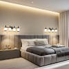 POWLIG Vintage Vanity Light - Bathroom Wall Sconce with Frosted Milk Glass Shades, Dimmable Mirror Lighting for Makeup & Powder Room - 4 of 4