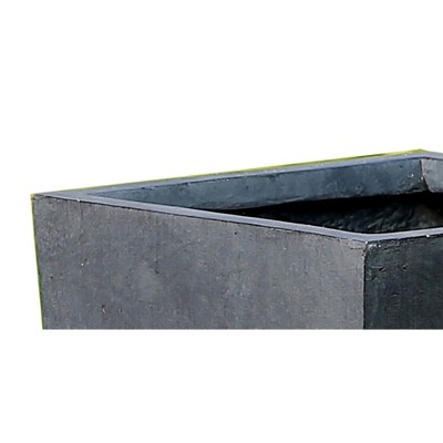 Modern Square Tapered Outdoor-Indoor Planter in Sleek Gray