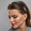 Unique Bargains Faux Leather Headband Hairband for Women 1.6 Inch Wide 1Pcs - 3 of 4