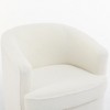 SEYNAR Modern Boucle Upholstered 360 Degree Swivel Accent Club Chair Set of 2,White,29.5''W*29.5''D*28.7''H - 4 of 4