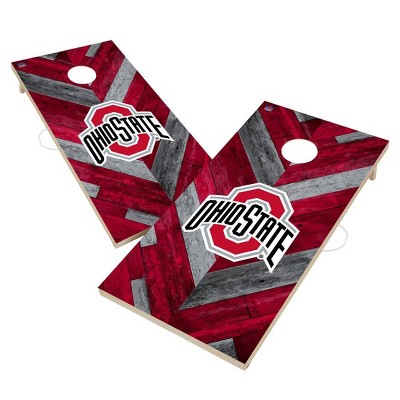 NCAA Ohio State Buckeyes 2'x4' Solid Wood Cornhole Board