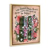 Stupell Industries Bookish Quote with Florals Floating Frame Canvas Art - 2 of 4