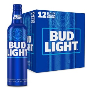 Bud Light American Lager Beer - 12pk/16 fl oz Bottles - 1 of 4