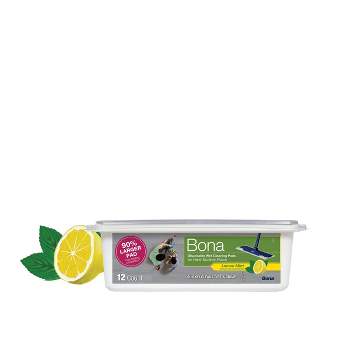 Bona Lemon Mint Cleaning Products Mop Refill Multi Surface Wet Mopping Cloths - 12ct