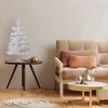 Northlight 2' Prelit Artificial Christmas Tree Slim White Tinsel - Multi-Color Lights - 3 of 4