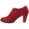 Journee Collection Womens Sanzi Comfort Insole Inside Zip Block Heel Booties - 2 of 4
