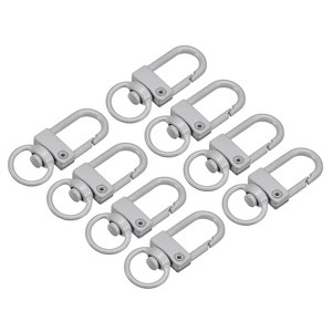 Unique Bargains DIY Craft Key Organization Lobster Claw Lanyard Swivel Clasps 1.3" x 0.51" 8 Pcs - 1 of 4
