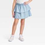 Girls' Pull-On Tiered Woven Skirt - Cat & Jack™