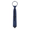 Jacob Alexander Boys' 14" Solid Color Pre-Tied Zipper Neck Tie - 3 of 4