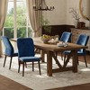 Ora Maison Medieval Style Dining Chairs Set, Upholstered Seat with Padded Cushion, Wooden Frame & Legs, Easy Assembly Accent Chairs for Dining Room - 2 of 4