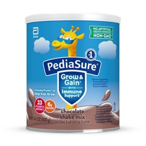 PediaSure Grow & Gain Non-GMO Shake Mix Chocolate Powder - 14.1oz - 1 of 4