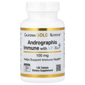 Andrographis Immune Formula, with AP-Bio, Vitamin C and Zinc, Vegan & Vegetarian Suitable, Gluten Free, 100 mg, 120 Tablets - 1 of 4