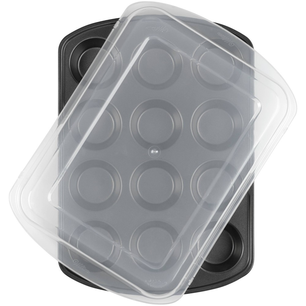 UPC 070896313720 product image for Wilton 12 Cup Perfect Results Premium Non-Stick Bakeware Muffin Pan with Cover | upcitemdb.com