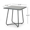 NicBex 18" Square Portable Side Table, Lightweight Outdoor Accent Table, Water-Resistant Patio Coffee Table for Poolside & Balcony - 3 of 4