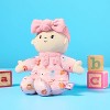 8" Girl Soft Little Baby Doll Pink Alphabet Pajamas - Gigglescape™ - 2 of 3