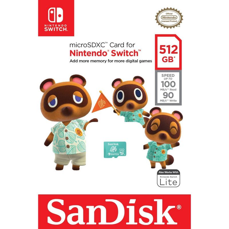 SanDisk 512GB microSD UHS-I Memory Card, Licensed for Nintendo Switch, 4 of 5
