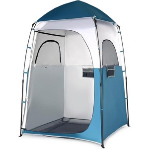 VINGLI 6.8FT Shower Tent, Large Instant Pop Up Shelter with Mesh Floor & Carrying Bag, Privacy Changing Room Tent for Camping - 1 of 4