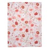 Bedtime Originals Flower Power Floral/Strawberry Soft/Cozy Fleece Baby Blanket - 2 of 4