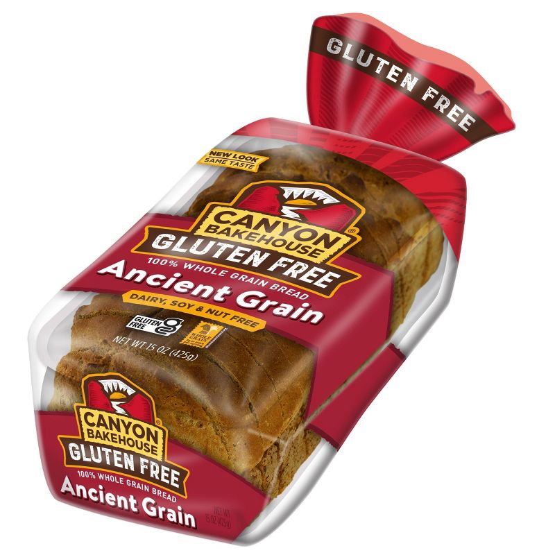 Canyon Bakehouse Gluten Free 100% Whole Wheat Ancient Grain Bread - 15oz, 5 of 12
