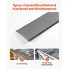 VEVOR Gutter Guard, 6in Powder-Coated Steel Gutter Screen, Heavy-Duty ...