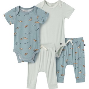Modern Moments™ by Gerber Baby Boys' 4-Pack Bodysuit and Pant Set - 1 of 4