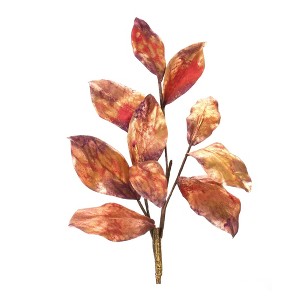 Metallic Harvest Leaf Spray – Set of 2 – 29"H Fall & Thanksgiving Decor – Red, Brown, Orange – By Melrose - 1 of 3