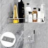 Racxily Corner Shower Caddy Shelves, Wall Mounted Basket Rack, Bathroom Organizers, Stainless Storage Racks - 2 of 4