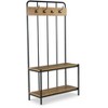TiramisuBest White Hall Tree: Equipped with Coat Rack for Easy Hanging, Ample Storage for Organization, and a Sitting Bench for Added Comfort! - 4 of 4