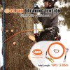 VEVOR 12.7mm Steel Core Flipline, 10ft(3m) Arborist Flipline, Flip Line for Tree Climbing with Alloy Steel Snap Hook, Orange - 3 of 4