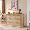 7 Drawer Dresser, 52" Wide Curved Fluted Chest, Modern Storage Organizer & TV Stand for Bedroom Living Room-3irtyhousy - 2 of 4