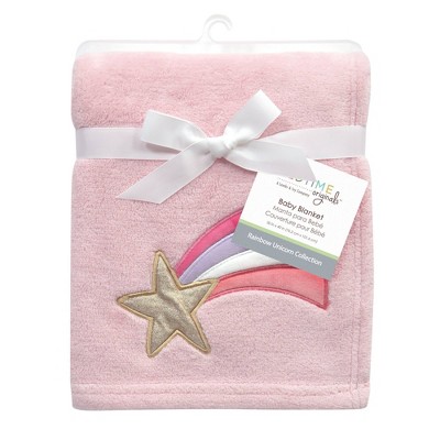 soft pink baby blanket