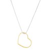 Silpada 'Love Letters' Sterling Silver with 14K Yellow Gold Plating Pendant Necklace, 16" + 2" - 2 of 4