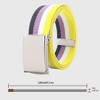 Anna-Kaci Women's Colorful Striped Canvas Belt with Silver Buckle - 4 of 4