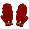 Harry potter Gryffindor Embroidered Cut Felt Jacquard Red and Yellow Acrylic Knit Beanie hat and Glomitt Combo - 2 of 4