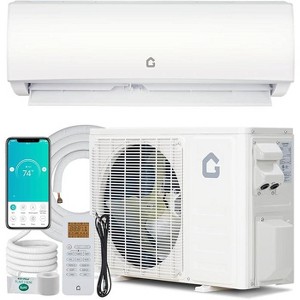 20 SEER2 WiFi Mini Split Air Conditioner - R454B Eco-Friendly Heat Pump, 450 Sq Ft, DIY Installation Kit - 1 of 4