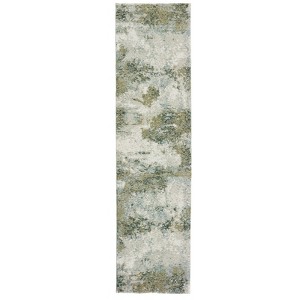 Oriental Weavers Evolution 8039E Blue/ Green Indoor Area Rug - 2'6" x 12' - 1 of 4