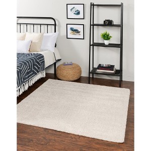 Unique Loom Solo Calabasas Solid Indoor Woven Area Rug - 1 of 4