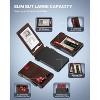 Paaaawaters typecase Tactical Wallet for Men Card Holder: Pop Up Card Case, Genuine Leather, Smart, RFID Blocking - 2 of 4