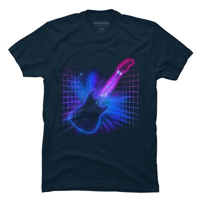 Men's Design By Humans Retro Rock By NeonDreamDesigns T-Shirt
