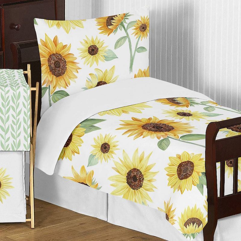 5pc Sweet Jojo Designs Sunflower Toddler Kids&#39; Bedding Set - Sweet Dojo Design, 6 of 7