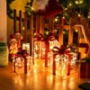 Costway 3 PCS Christmas Gift Boxes Indoor Outdoor W/ 60 LED Lights, Waterproof Plug - 3 of 4