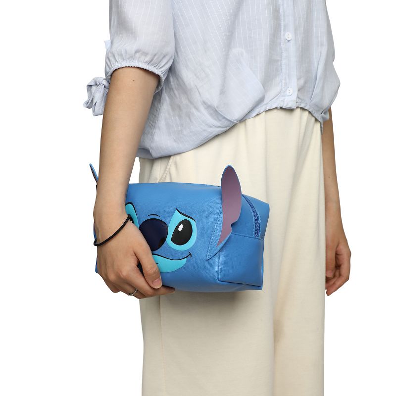 Lilo & Stitch Stitch Face Cosmetic Bag With 3D Ears, 2 of 6