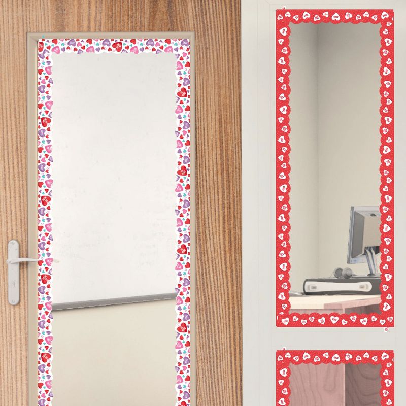 Big Dot of Happiness Colorful Valentine's Day - Scalloped Classroom Decor - Bulletin Board Borders - 51 Feet, 5 of 6