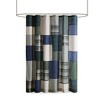 VYNXARIA Cotton shower curtain, Printed, Pieced, Lined,Blue - 2 of 4