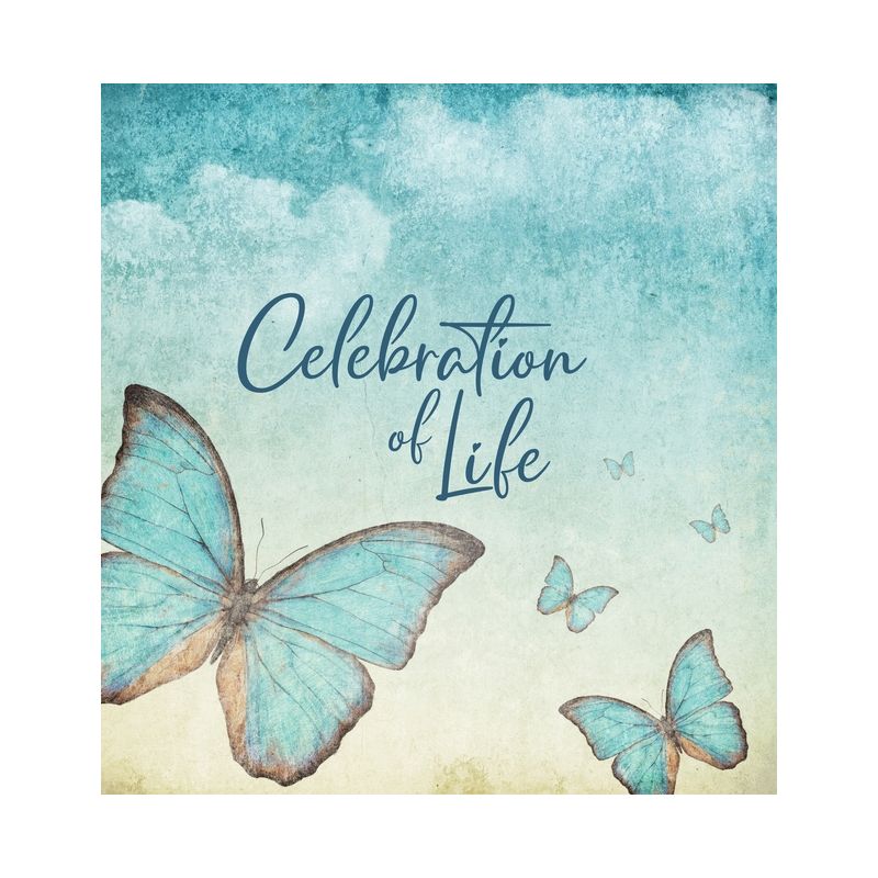 Celebration of Life - Family & Friends Keepsake Guest Book to Sign In with Memories & Comments - by  Briar Rose Funeral Guest Books (Hardcover), 1 of 2